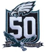 Jerseys Factory Cheap Stitched Philadelphia Eagles 50th Annivers