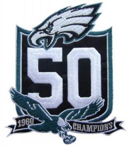 Jerseys Factory Cheap Stitched Philadelphia Eagles 50th Annivers
