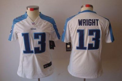Jerseys Factory Cheap Nike Titans #13 Kendall Wright White Women