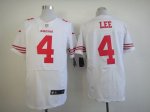 Jerseys Factory Cheap Nike 49ers #4 Andy Lee White Men's Embroid