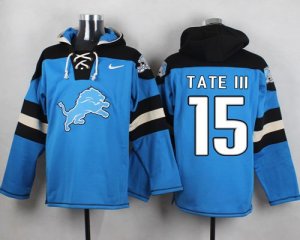 Jerseys Factory Cheap Nike Lions #15 Golden Tate III Blue Player