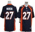 Jerseys Factory Cheap Nike Broncos #27 Knowshon Moreno Navy Blue