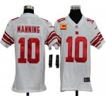 Jerseys Factory Cheap Nike Giants #10 Eli Manning White With C P