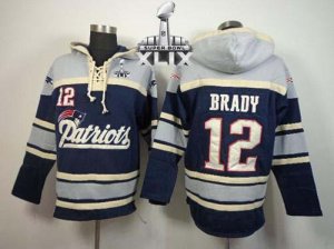 Jerseys Factory Cheap New England Patriots #12 Tom Brady Blue Su