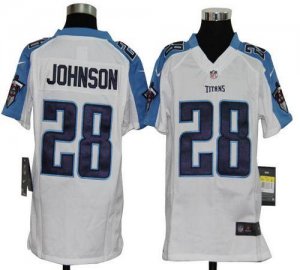 Jerseys Factory Cheap Nike Titans #28 Chris Johnson White Youth