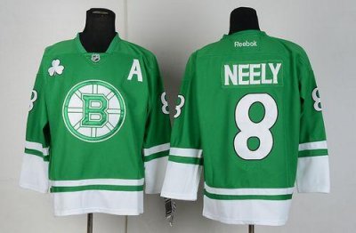 Jerseys Factory Cheap Bruins #8 Cam Neely Green St Patty's Day E