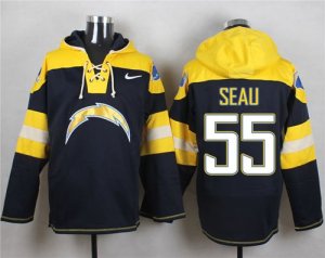 Jerseys Factory Cheap Nike Chargers #55 Junior Seau Navy Blue Pl