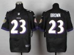 Jerseys Factory Cheap Nike Ravens #23 Chykie Brown Black Alterna