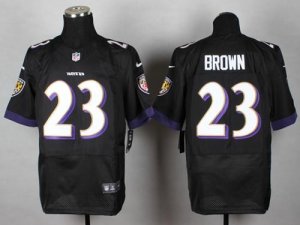 Jerseys Factory Cheap Nike Ravens #23 Chykie Brown Black Alterna