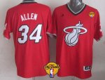 Jerseys Factory Cheap Heat #34 Ray Allen Red 2013 Christmas Day