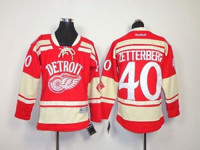 Jerseys Factory Cheap Red Wings #40 Henrik Zetterberg Red 2014 W