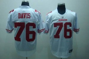 Jerseys Factory Cheap 49ers #76 Anthony Davis White Stitched NFL