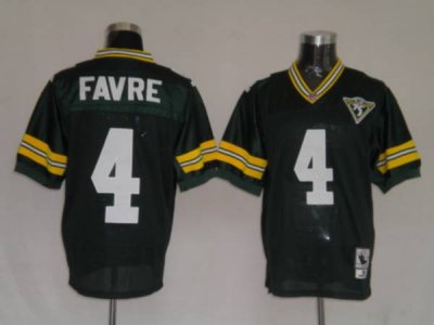 Jerseys Factory Cheap Mitchell & Ness Packers #4 Brett Favre Gre