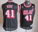 Jerseys Factory Cheap Heat #41 Glen Rice Black Hardwood Classics