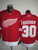 Jerseys Factory Cheap Red Wings #30 Chris Osgood Embroidered Red