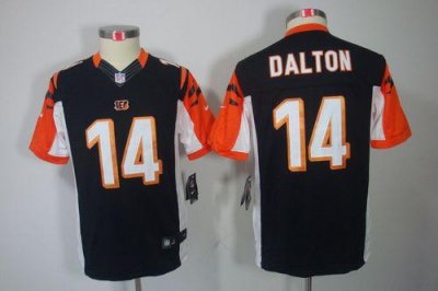 Jerseys Factory Cheap Nike Bengals #14 Andy Dalton Black Team Co