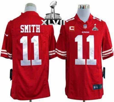 Jerseys Factory Cheap Nike 49ers #11 Alex Smith Red Team Color W