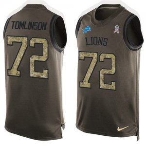Jerseys Factory Cheap Nike Lions #72 Laken Tomlinson Green Men's