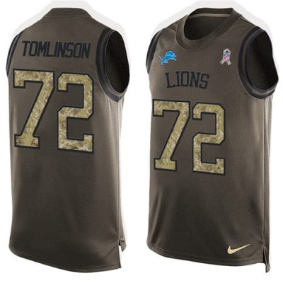 Jerseys Factory Cheap Nike Lions #72 Laken Tomlinson Green Men's