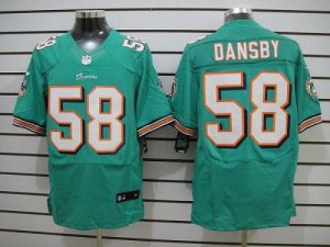 Jerseys Factory Cheap Nike Dolphins #58 Karlos Dansby Aqua Green