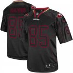 Jerseys Factory Cheap Nike 49ers #85 Vernon Davis Lights Out Bla