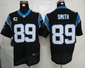 Jerseys Factory Cheap Nike Panthers #89 Steve Smith Black Team C