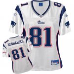 Jerseys Factory Cheap Patriots #81 Aaron Hernandez White Women's