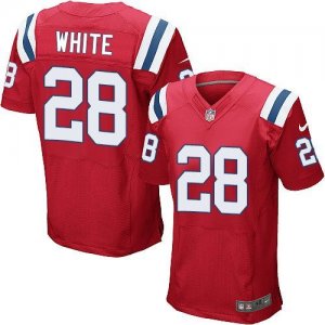 Jerseys Factory Cheap Nike Patriots #28 James White Red Alternat