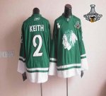 Jerseys Factory Cheap Blackhawks St Patty's Day #2 Duncan Keith