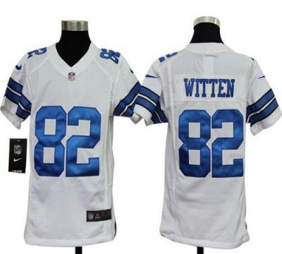 Jerseys Factory Cheap Nike Cowboys #82 Jason Witten White Youth