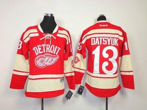Jerseys Factory Cheap Red Wings #13 Pavel Datsyuk Red 2014 Winte