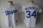 Jerseys Factory Cheap Dodgers #34 Fernando Valenzuela White Lady
