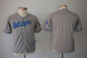 Jerseys Factory Cheap Dodgers Blank Grey Cool Base Embroidered Y