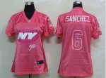 Jerseys Factory Cheap Nike Jets #6 Mark Sanchez Pink Women's Fem