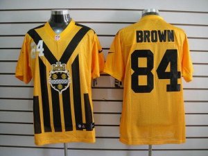 Jerseys Factory Cheap Nike Steelers #84 Antonio Brown Gold 1933s