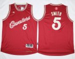 Jerseys Factory Cheap Cavaliers #5 J.R. Smith Red 2015-2016 Chri