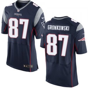 Jerseys Factory Cheap Nike Patriots #87 Rob Gronkowski Navy Blue