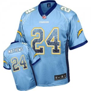 Jerseys Factory Cheap Nike Chargers #24 Ryan Mathews Electric Bl
