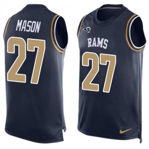 Jerseys Factory Cheap Nike Rams #27 Tre Mason Navy Blue Team Col