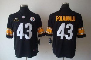 Jerseys Factory Cheap Nike Steelers #43 Troy Polamalu Black Team