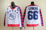 Jerseys Factory Cheap Penguins #66 Mario Lemieux White All Star