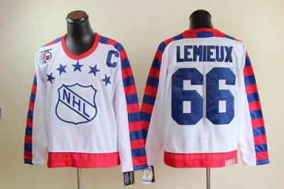 Jerseys Factory Cheap Penguins #66 Mario Lemieux White All Star