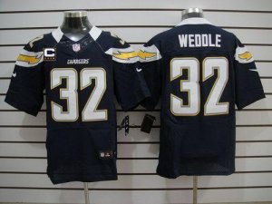 Jerseys Factory Cheap Nike Chargers #32 Eric Weddle Navy Blue Te