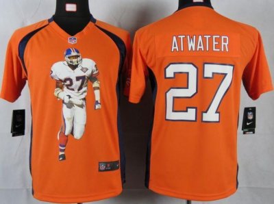 Jerseys Factory Cheap Nike Broncos #27 Steve Atwater Orange Team