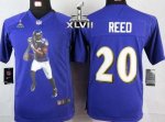 Jerseys Factory Cheap Nike Ravens #20 Ed Reed Purple Team Color
