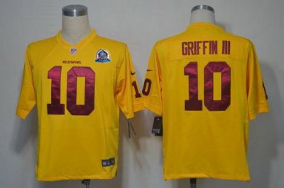 Jerseys Factory Cheap Nike Redskins #10 Robert Griffin III Yello