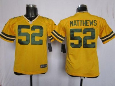 Jerseys Factory Cheap Nike Packers #52 Clay Matthews Yellow Alte