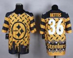 Jerseys Factory Cheap Nike Steelers #36 Jerome Bettis Gold Men's