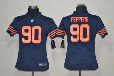 Jerseys Factory Cheap Nike Bears #90 Julius Peppers Navy Blue 19