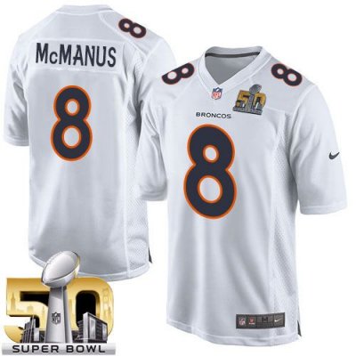 Jerseys Factory Cheap Nike Broncos #8 Brandon McManus White Supe